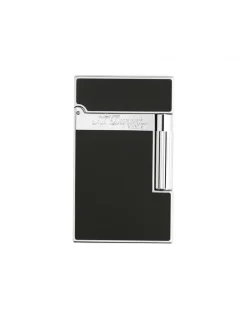 Accendino Ligne 2 Laccato Nero Finitura Palladio