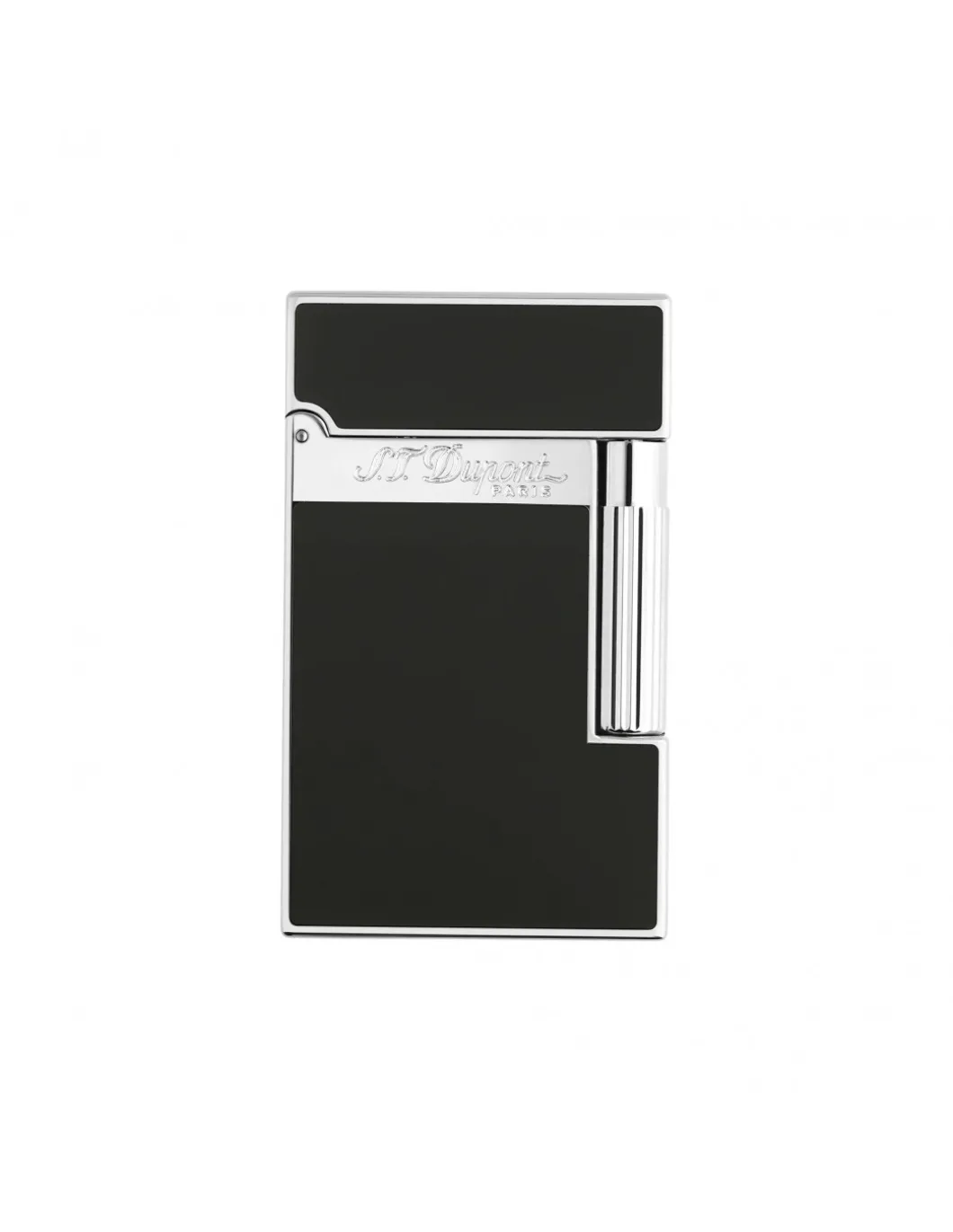 Accendino Ligne 2 Laccato Nero Finitura Palladio