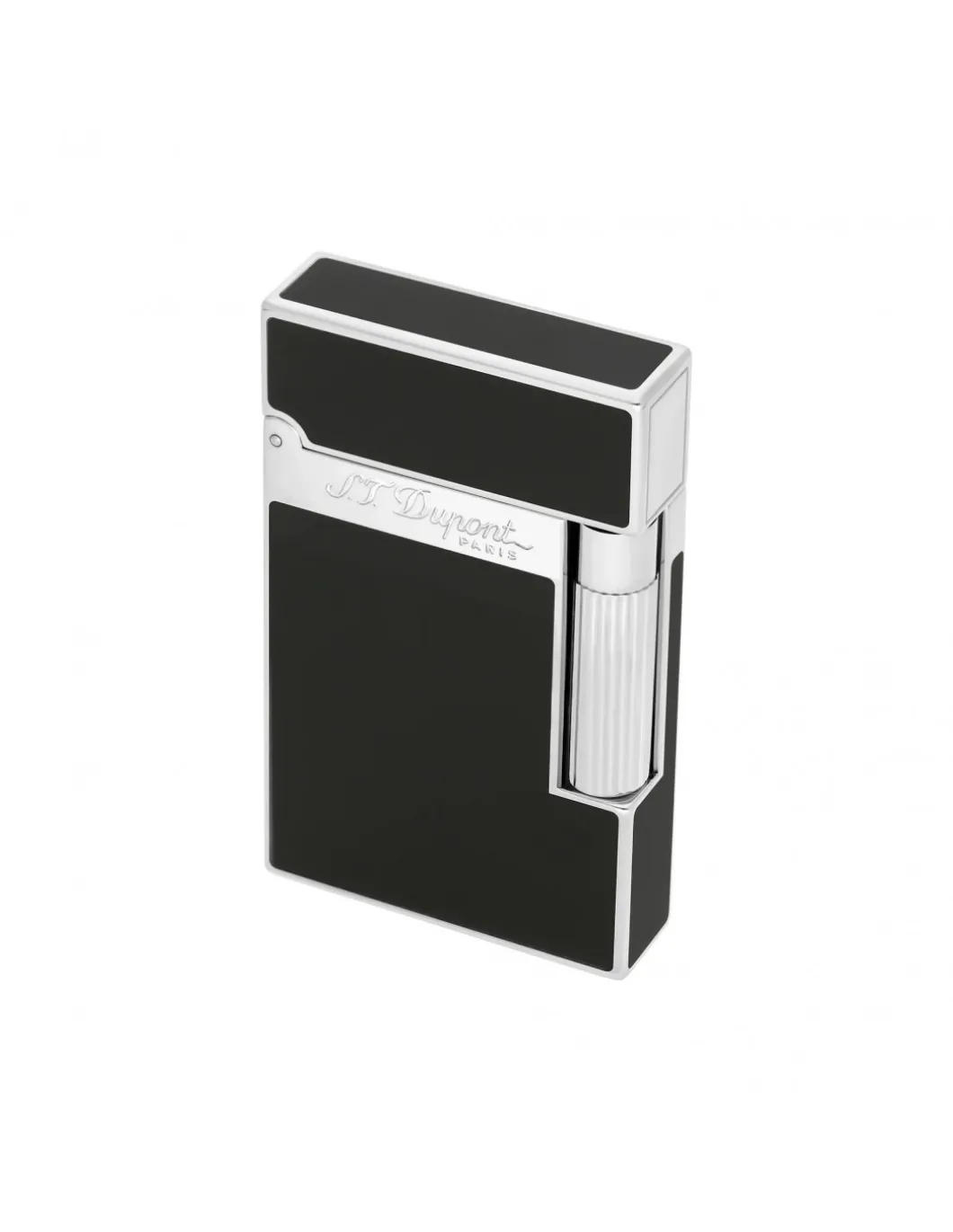 Accendino Ligne 2 Laccato Nero Finitura Palladio