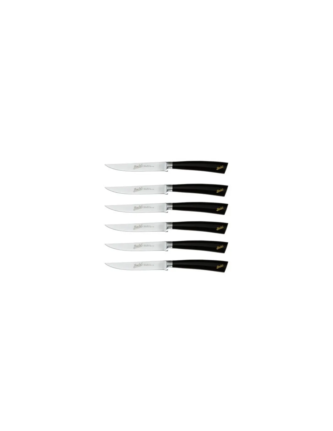 Berkel - Coltelli da Bistecca 6 Pz Berkel Neri - Coltelleria Lorenzi Milano