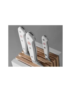 Blocco/Ceppo Coltelli con 5 coltelli Classic White