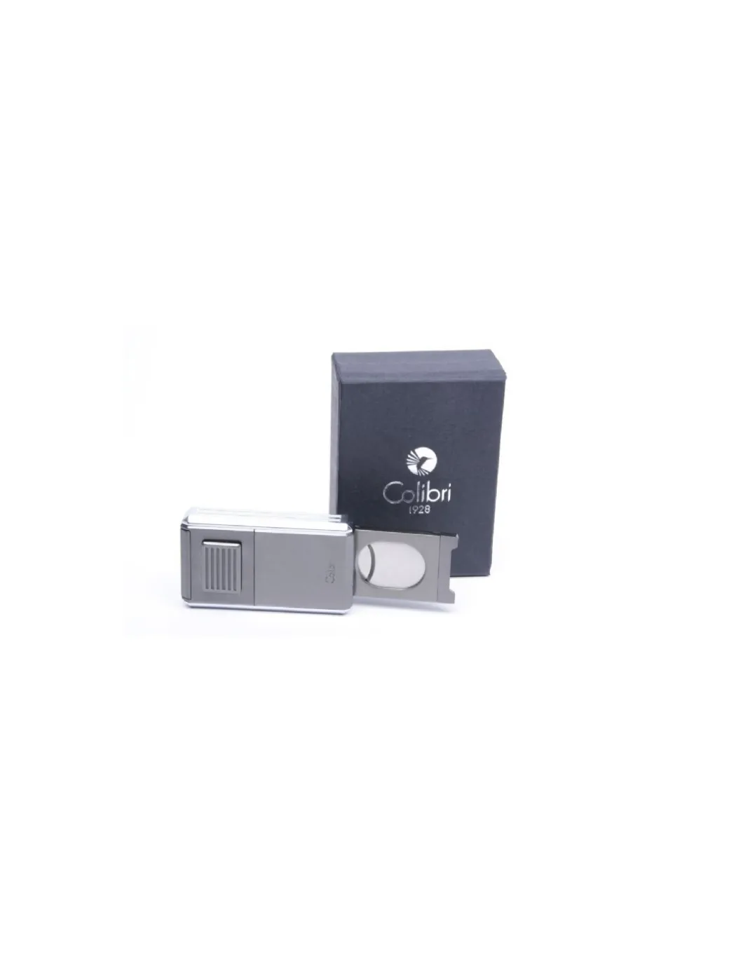 Colibri of London - Accendino Astoria Jet Flame Tripla Fiamma Gun Metal - Coltelleria Lorenzi Milano