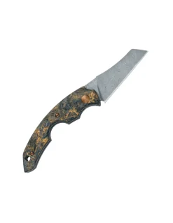 Coltello Chiudibile Damasco Fox Virtus Carbonio Taglia Sigari