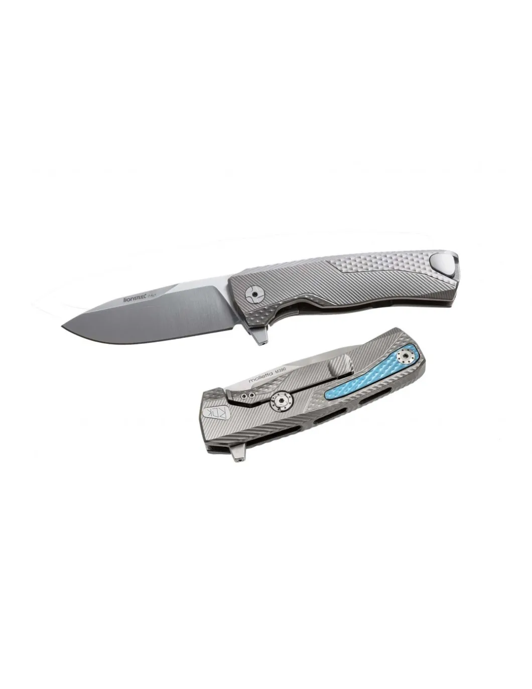 Coltello Chiudibile ROK Titanio Manico SOLID Grigio