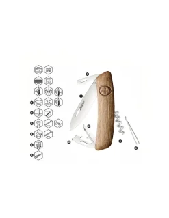Coltello Multiuso SWIZA D03 Wood Walnut