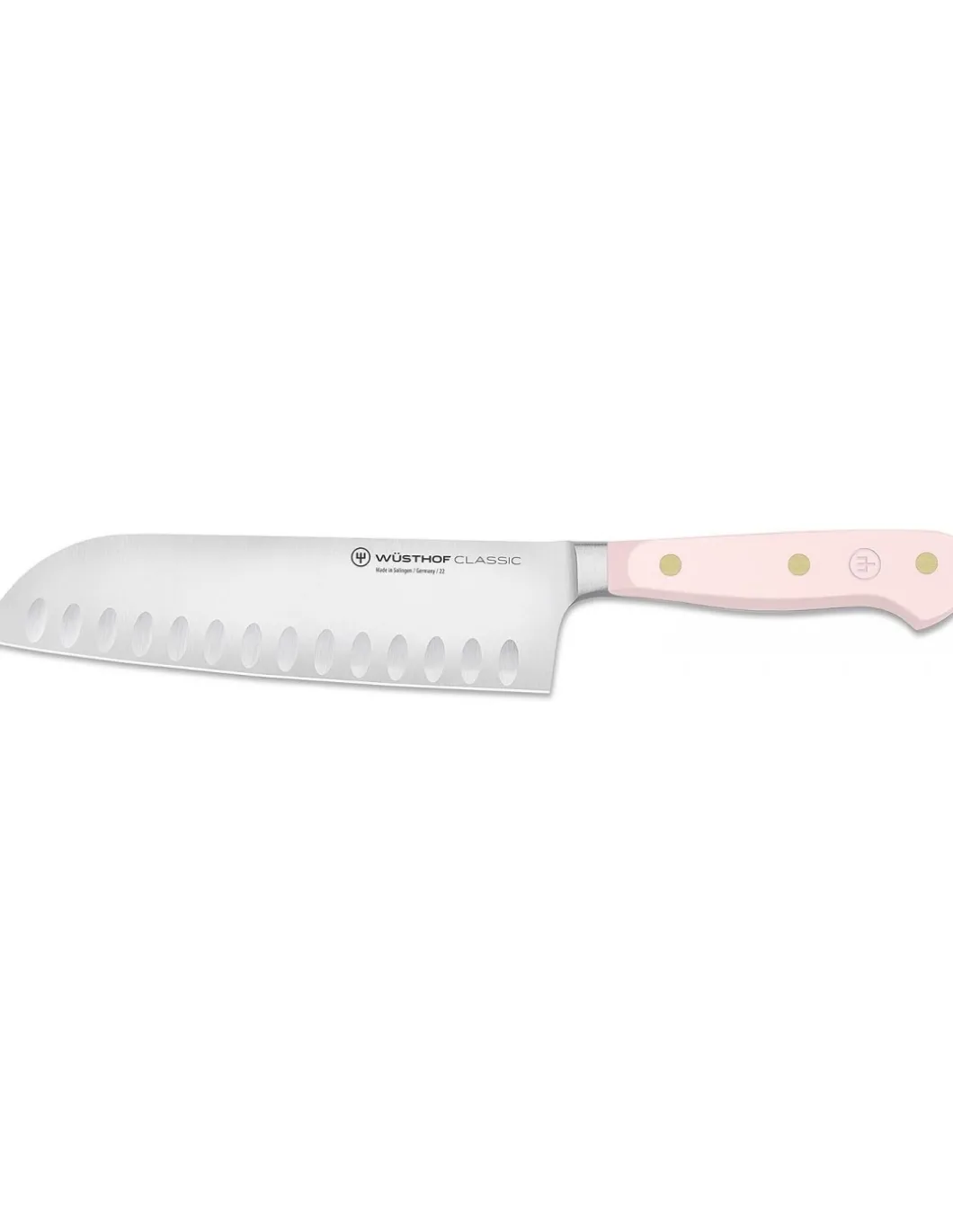 Coltello Santoku Alveolato Classic Wusthof Pink Himalayan Salt