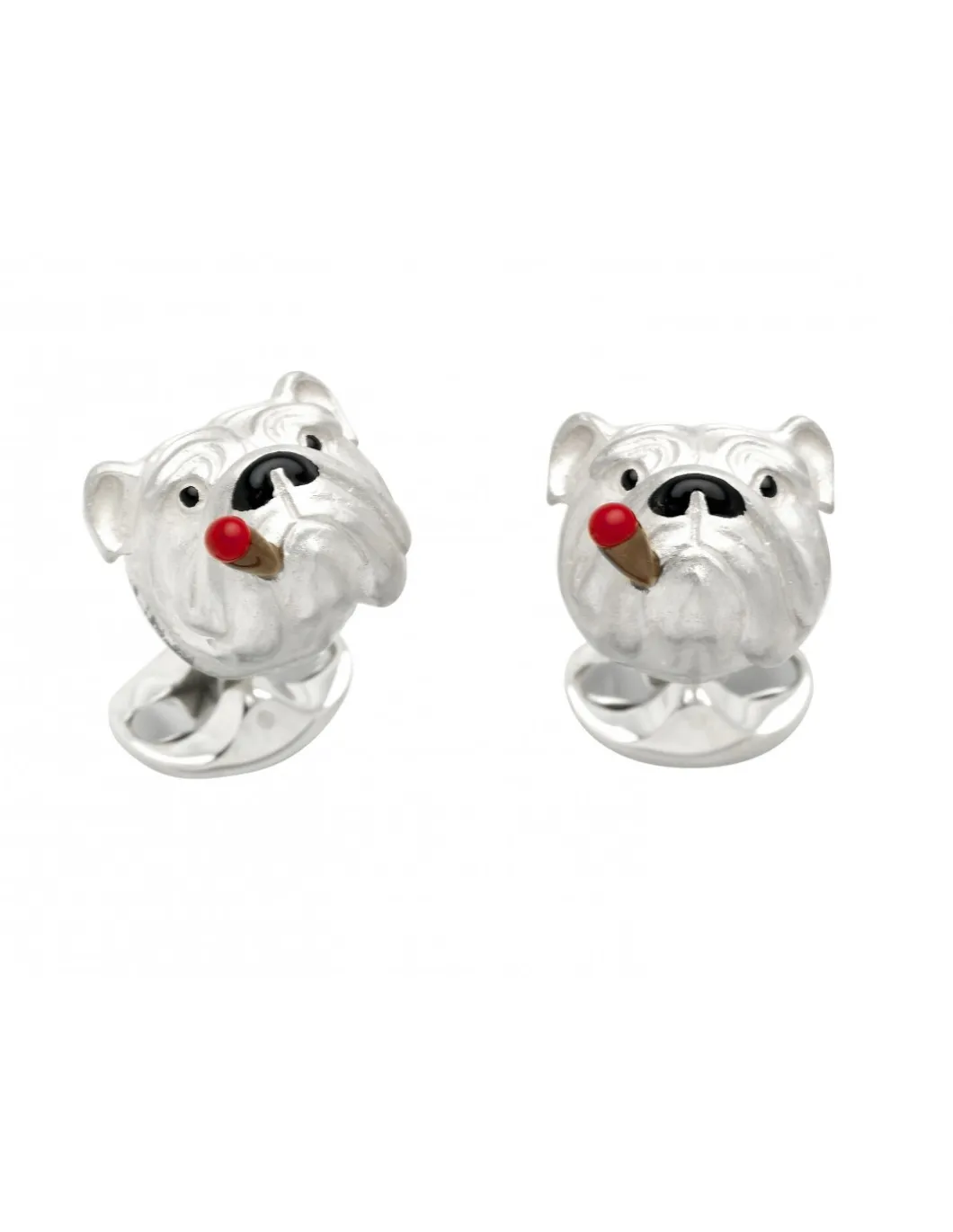 Deakin & Francis - Gemelli Bul Dog con Sigaro Argento - Coltelleria Lorenzi Milano
