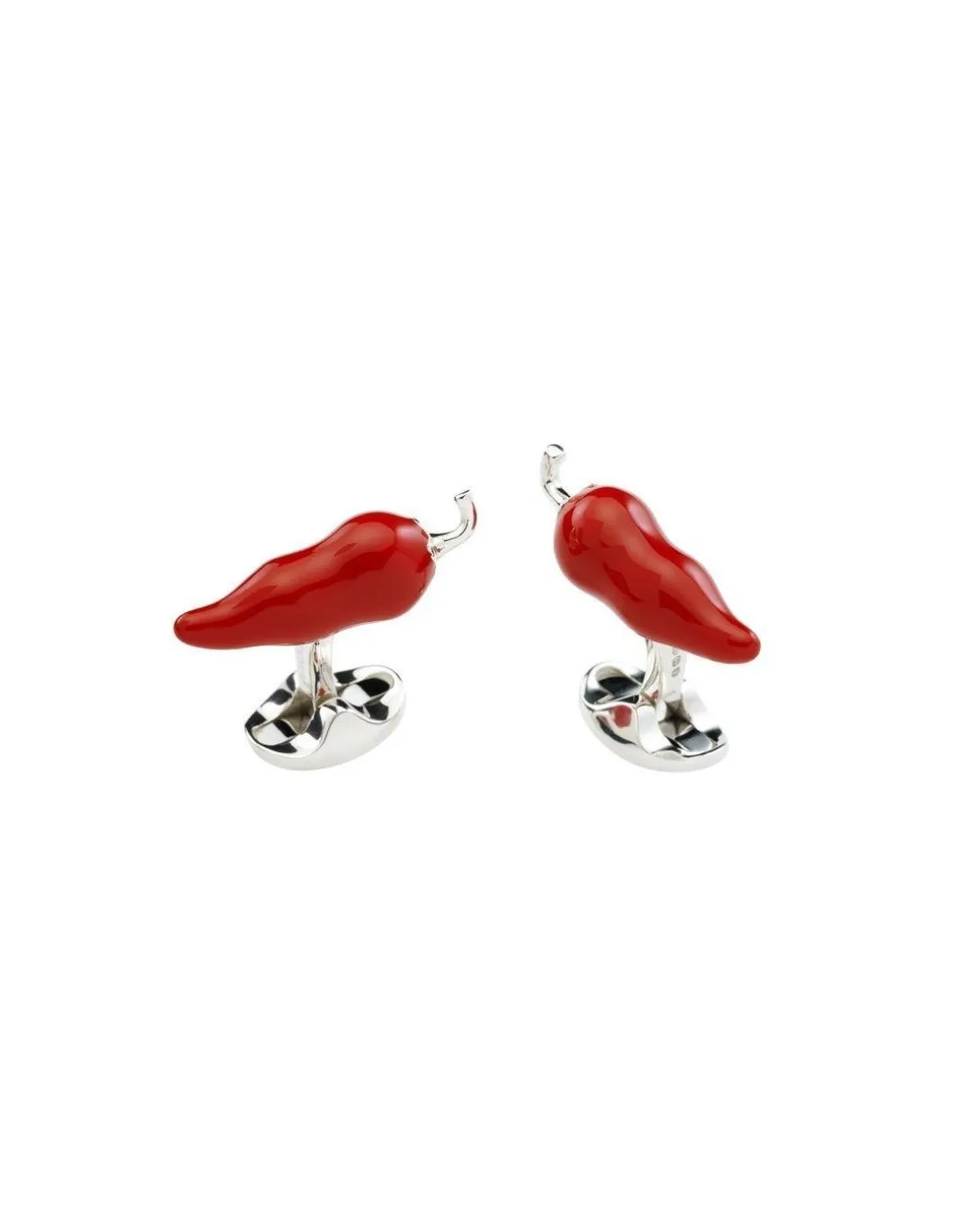 Deakin & Francis - Gemelli a forma di Peperoncino in Argento - Coltelleria Lorenzi Milano