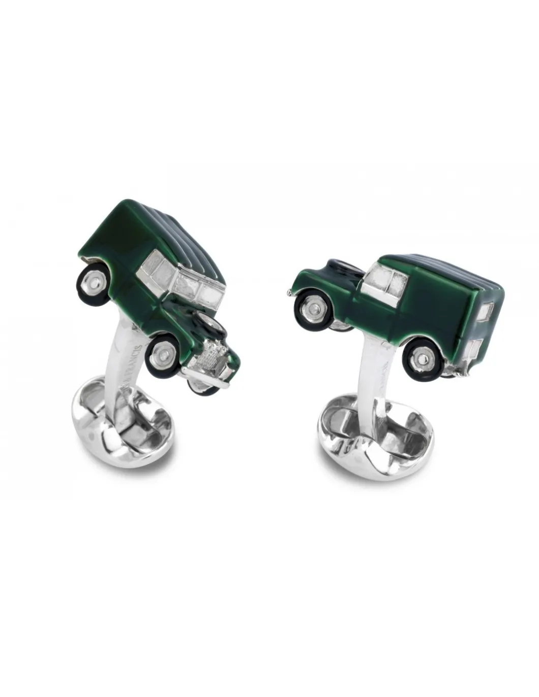 Deakin & Francis - Gemelli Jeep 4 x4 Verde Argento - Coltelleria Lorenzi Milano