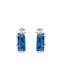 Deakin & Francis  - Gemelli Sacca Mazze da Golf Blu Argento - Coltelleria Lorenzi Milano