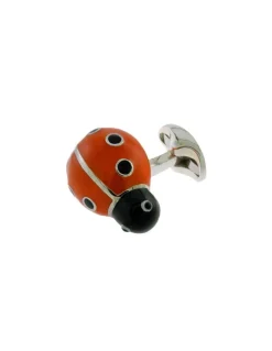 Deakin & Francis  - Gemelli in Argento a Forma di Coccinella - Coltelleria Lorenzi Milano