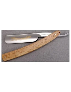 Dovo - Rasoio a mano libera 6/8 Inox Manico in legno - Coltelleria Lorenzi Milano