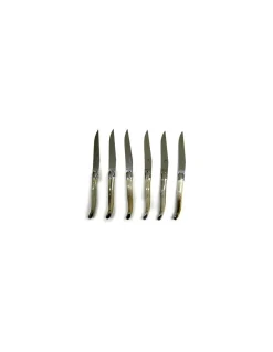 Forge de Laguiole - Set coltelli da bistecca in Corno - Coltelleria Lorenzi Milano