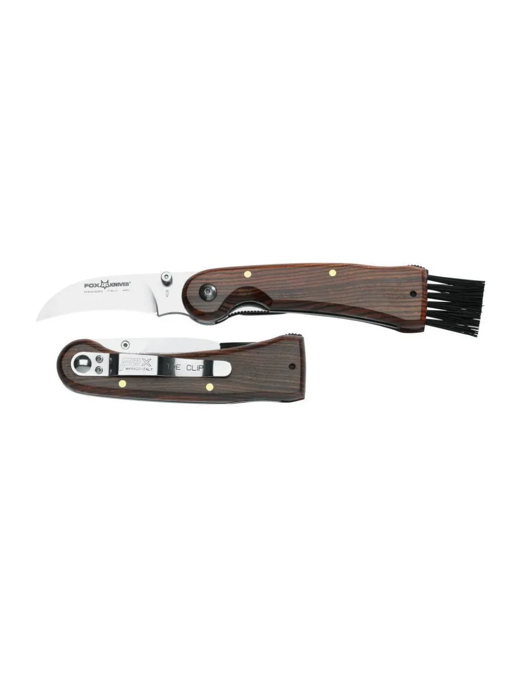 Fox - Coltello per Funghi Chiudibile in Cocobolo FX-408 - Coltelleria Lorenzi Milano