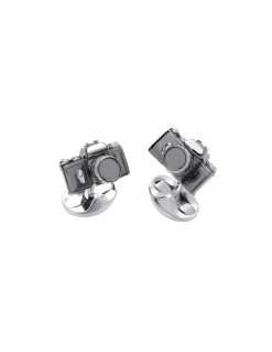 Gemelli da Polso in Argento a Forma di Fotocamera