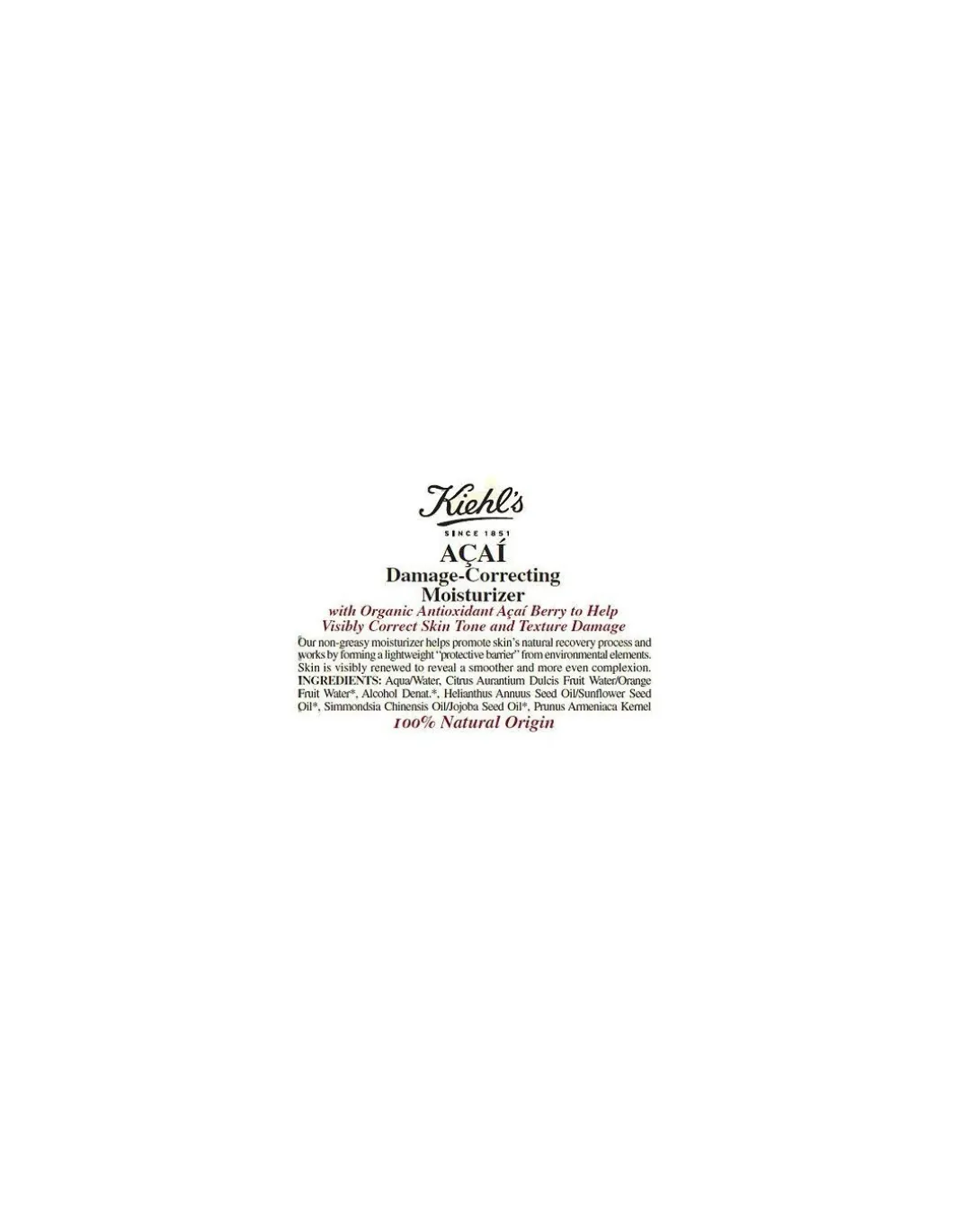 Kiehl's - Açaí Damage-Correcting Moisturizer 75ml - Coltelleria Lorenzi Milano