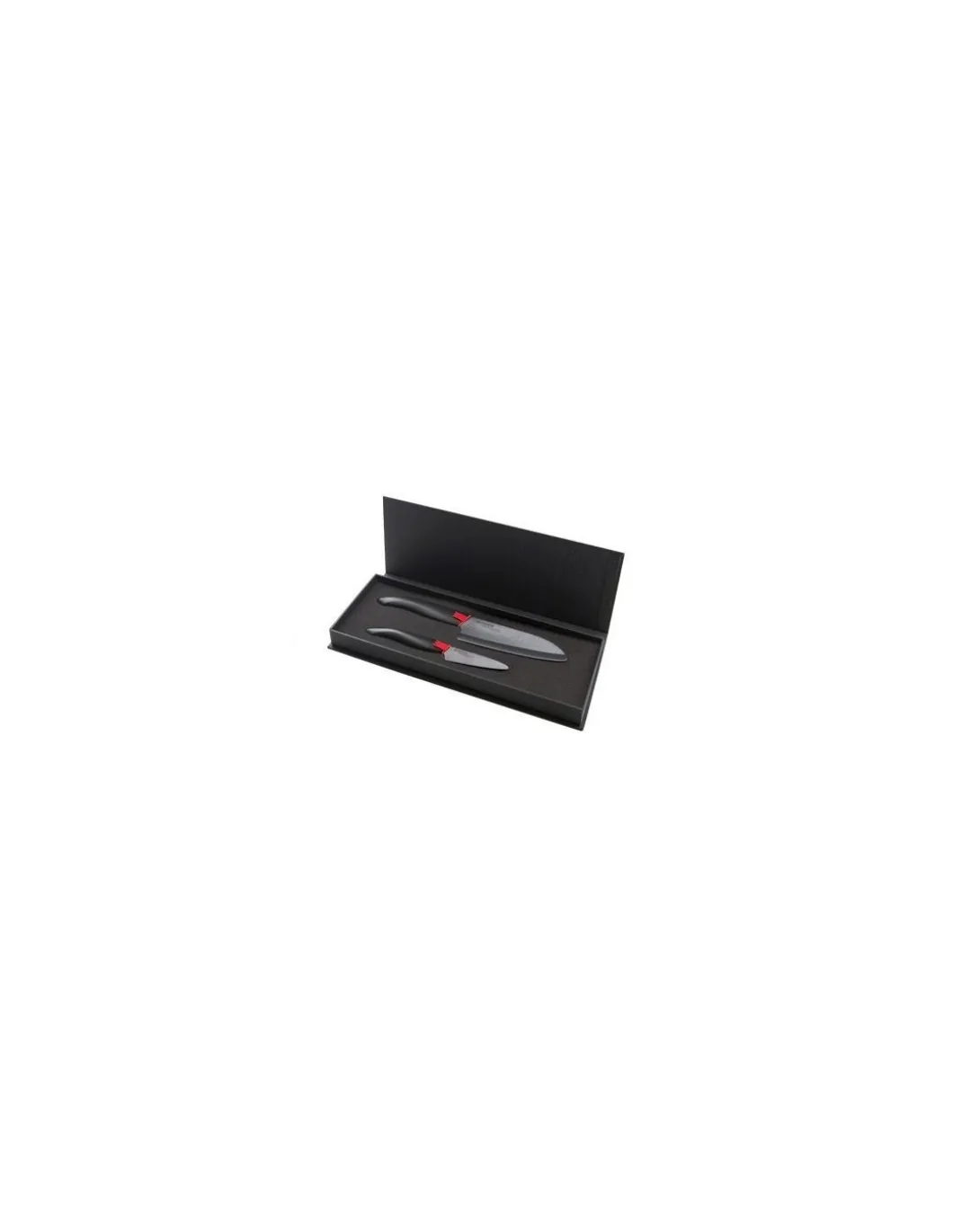 Kyocera - Gift Set Lame in Ceramica Nera manico Abs Nero FK 2PC-BK - Coltelleria Lorenzi Milano