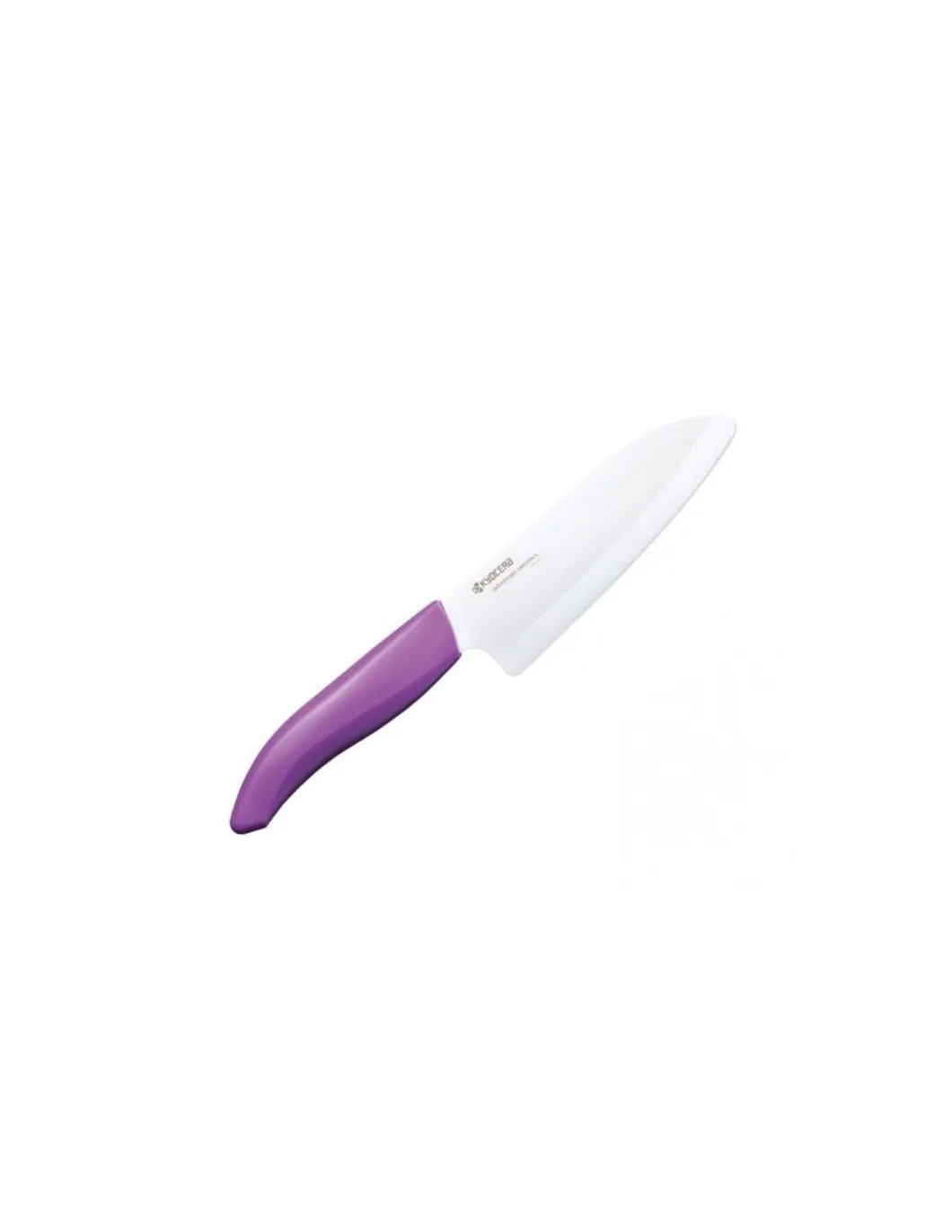 Kyocera - Santoku con lama in ceramica da 14 cm Manico in Abs Viola Fk 140 WH - Coltelleria Lorenzi Milano