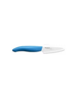 Kyocera - Spelucchino con lama in ceramica da 7.5 cm Manico in Abs Blu elettrico FK 75 WH - Coltelleria Lorenzi Milano