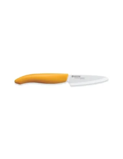 Kyocera - Spelucchino con lama in ceramica da 7.5 cm Manico in Abs Giallo FK 75 WH - Coltelleria Lorenzi Milano