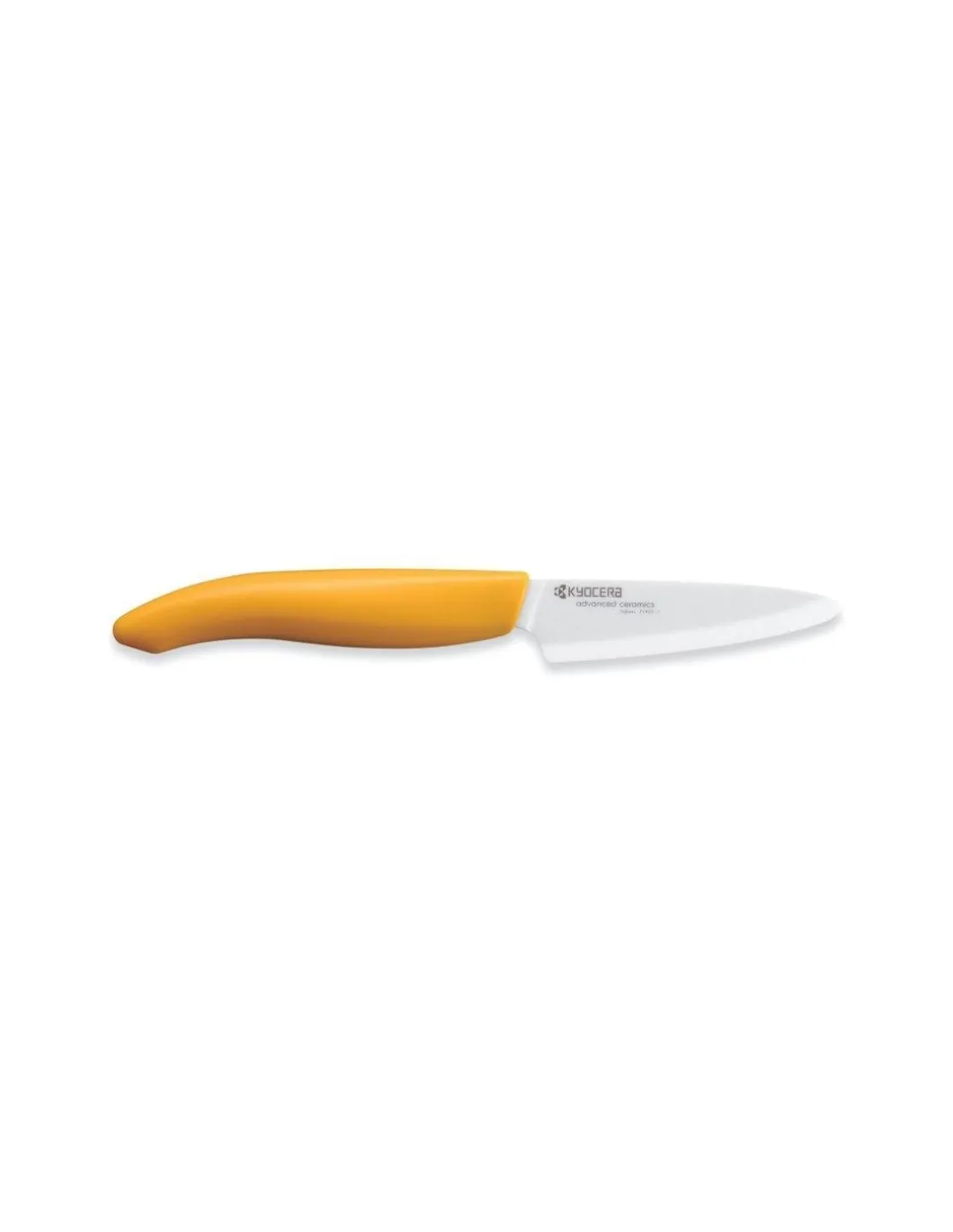 Kyocera - Spelucchino con lama in ceramica da 7.5 cm Manico in Abs Giallo FK 75 WH - Coltelleria Lorenzi Milano