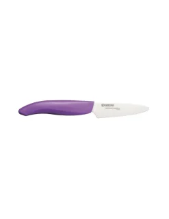 Kyocera - Spelucchino con lama in ceramica da 7.5 cm Manico in Abs Viola - Coltelleria Lorenzi Milano