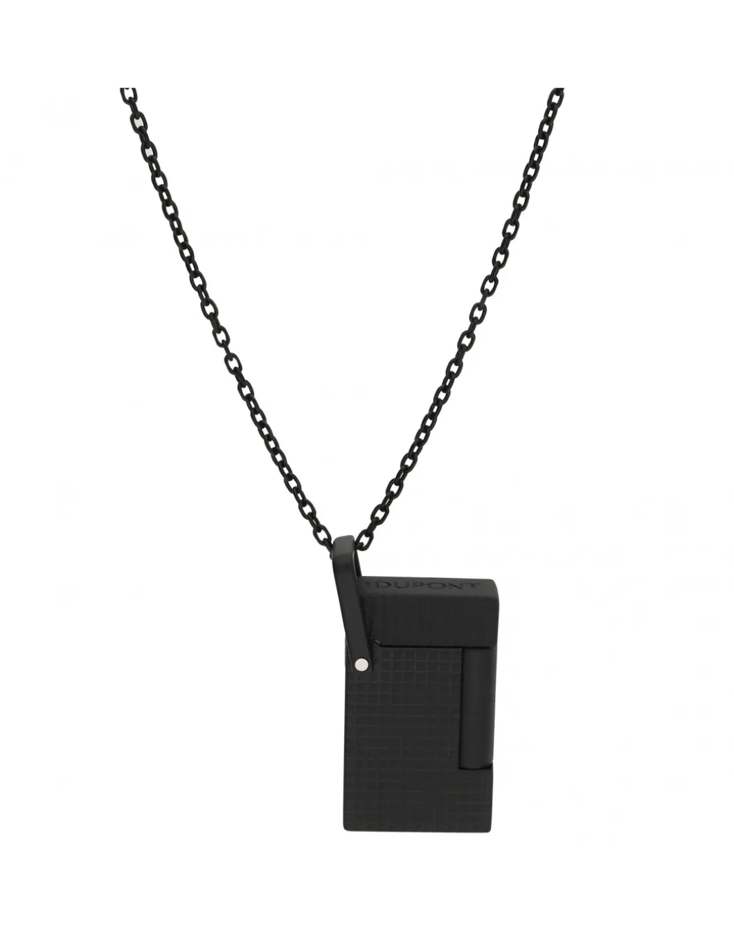 Lighter Necklace Accendino Testa di diamante Nero