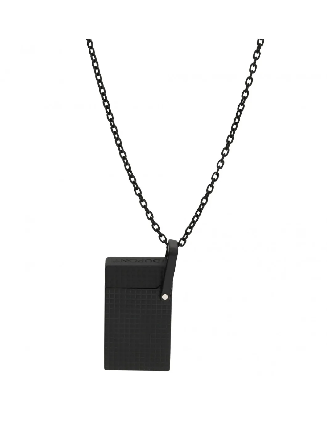 Lighter Necklace Accendino Testa di diamante Nero
