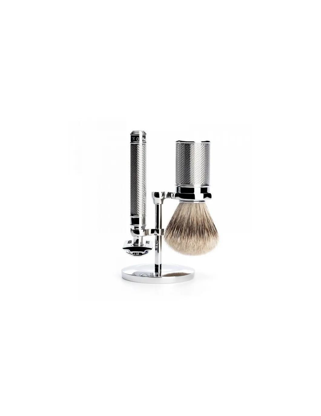 Mühle - Rasoio Tradizionale R89 e Pennello da Barba con Supporto - Coltelleria Lorenzi Milano