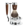 Mühle - Set da Barba Manico in Legno e Rasoio Mach3 - Coltelleria Lorenzi Milano