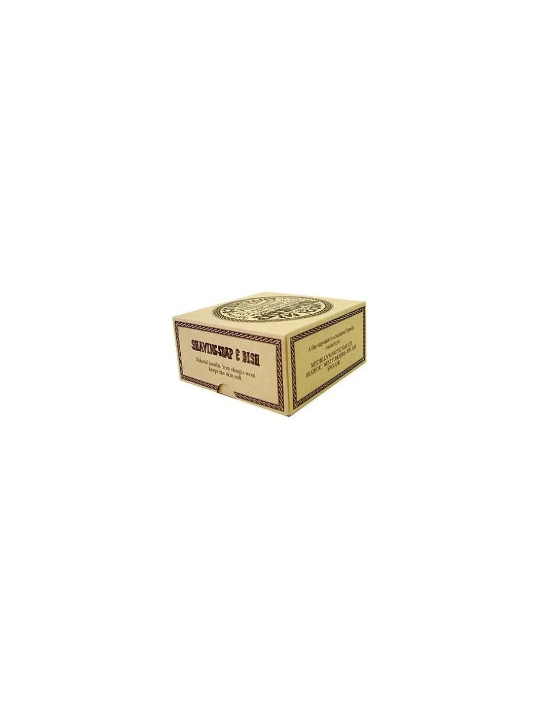 Mitchell's - Wool Fat Shaving Soap in ciotola di ceramica 120g - Coltelleria Lorenzi Milano