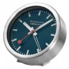 Mondaine Desk Clock Blu - Orologio da tavolo con sveglia