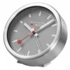 Mondaine Desk Clock Grigio - Orologio da tavolo con sveglia