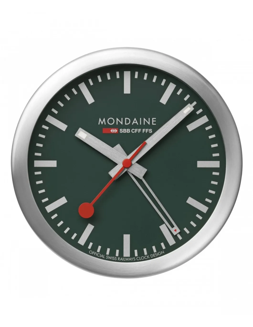 Mondaine Desk Clock Verde - Orologio da tavolo con sveglia