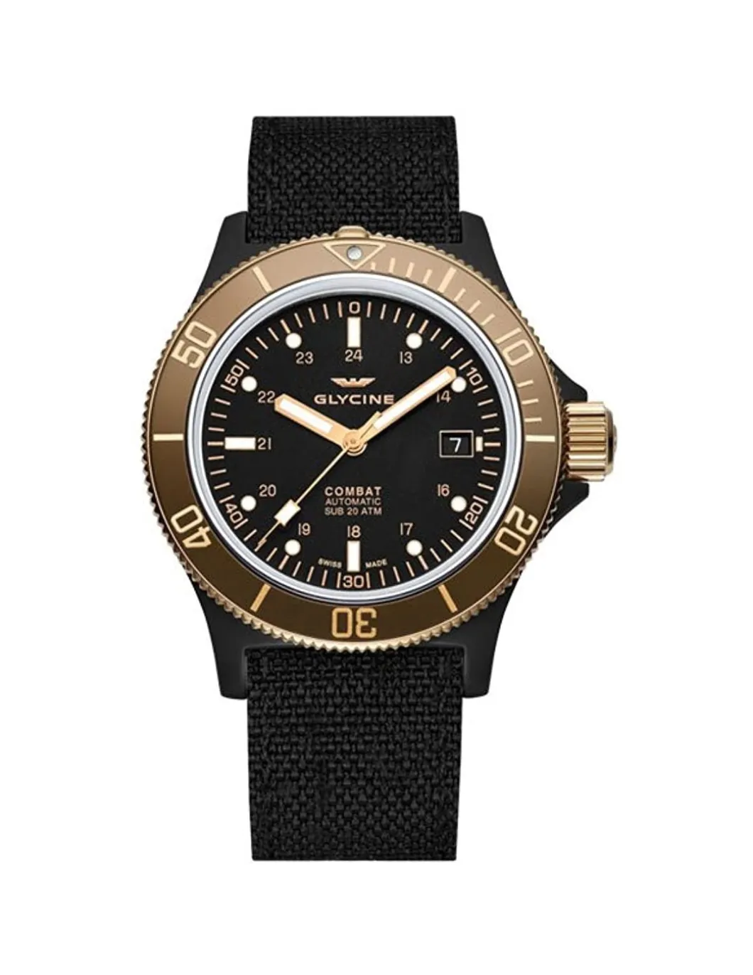 Orologio Glycine Combat SUB 42 mm Golden Eye