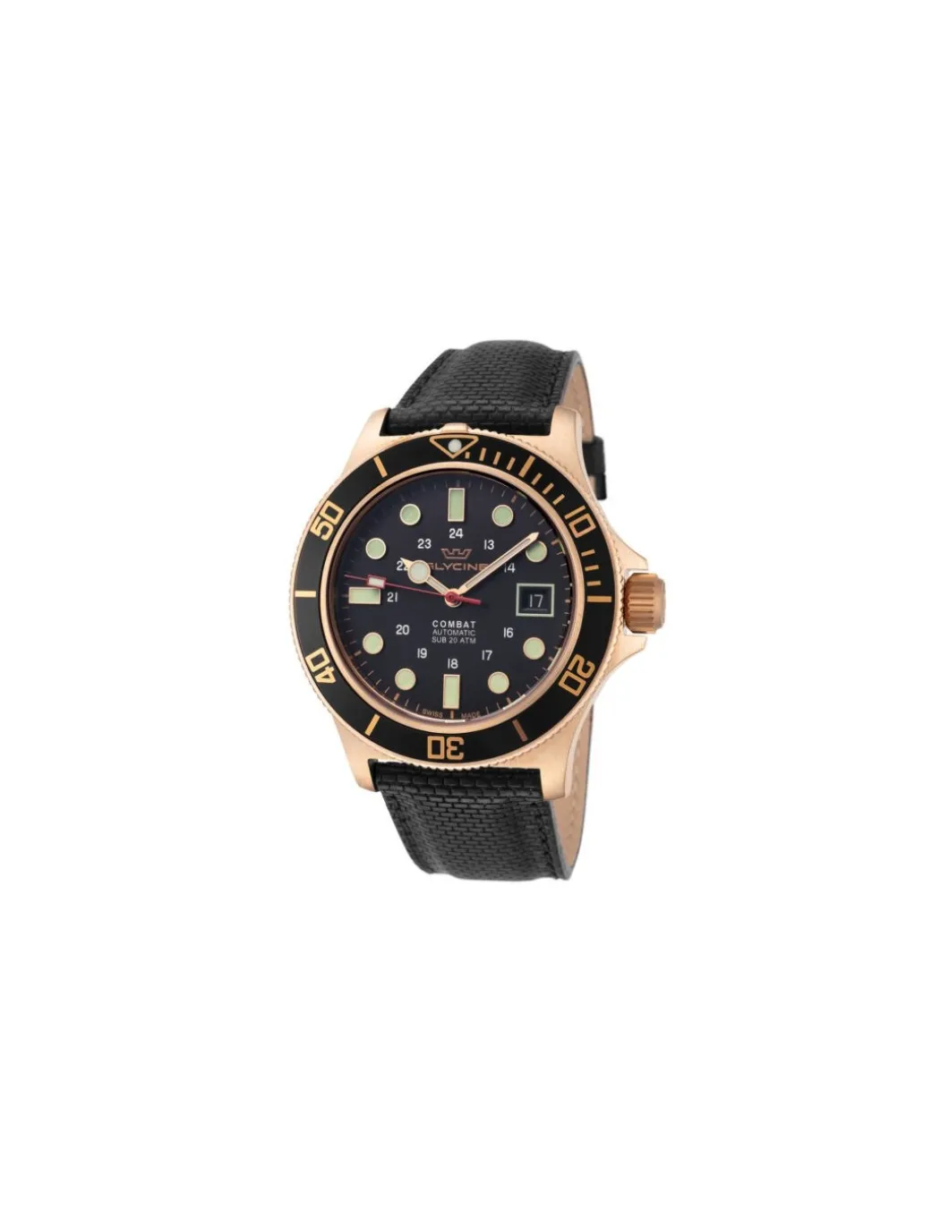 Orologio Glycine Combat Sub Bronze Nero 42mm