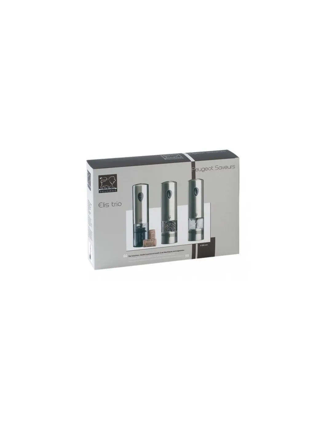 Peugeot - Elis Trio Cavatappi e Macinini elettrici 24307 - Coltelleria Lorenzi Milano