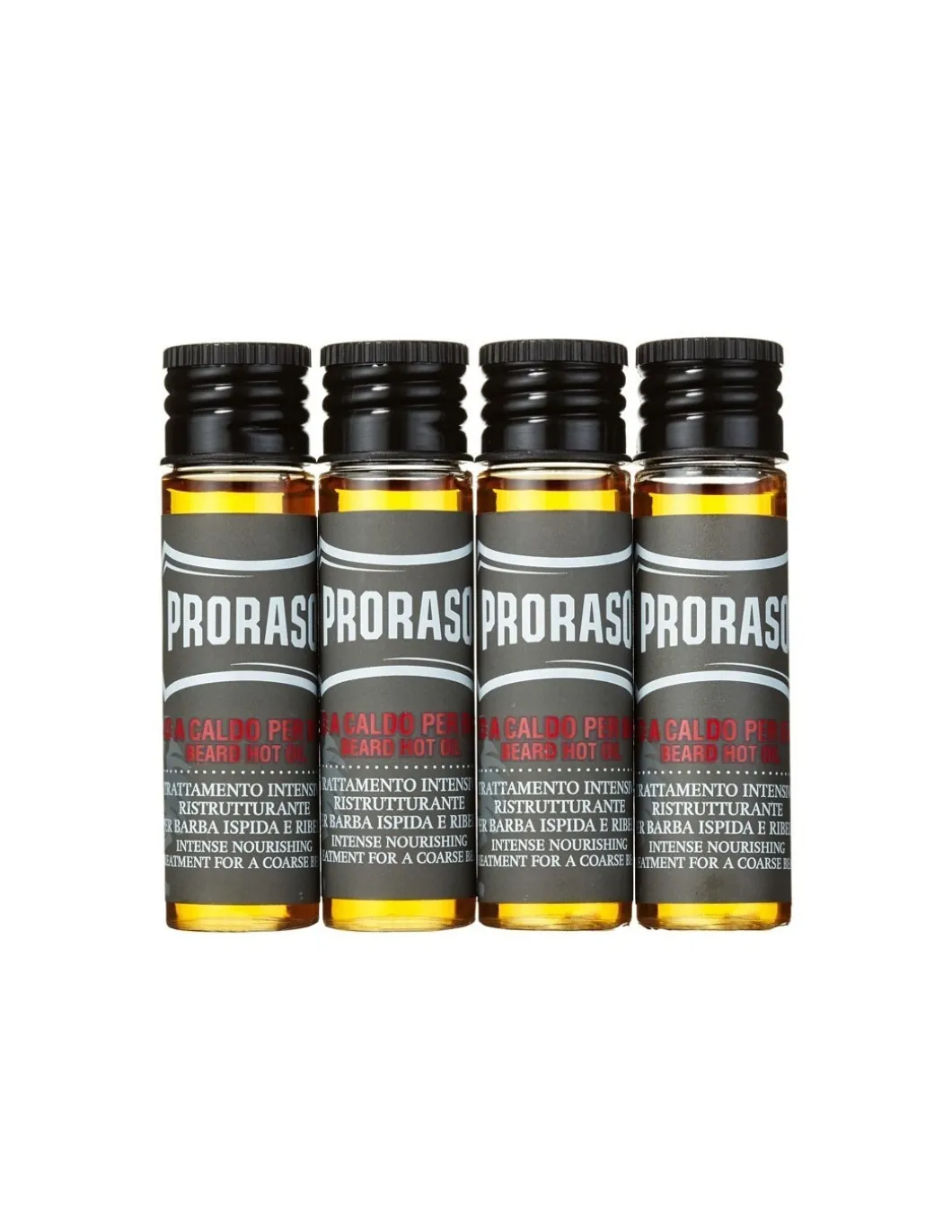 Proraso - Olio da Barba Caldo Ristrutturante Intensivo 4X17ML - Coltelleria Lorenzi Milano