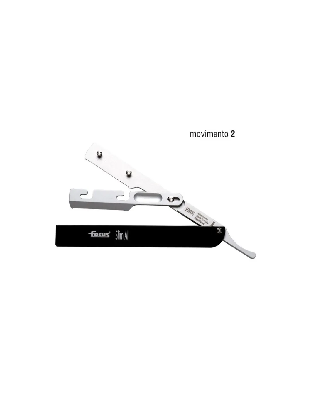 Rasoio Focus slim Lamette Intercambiabili AL R28-3 Blu