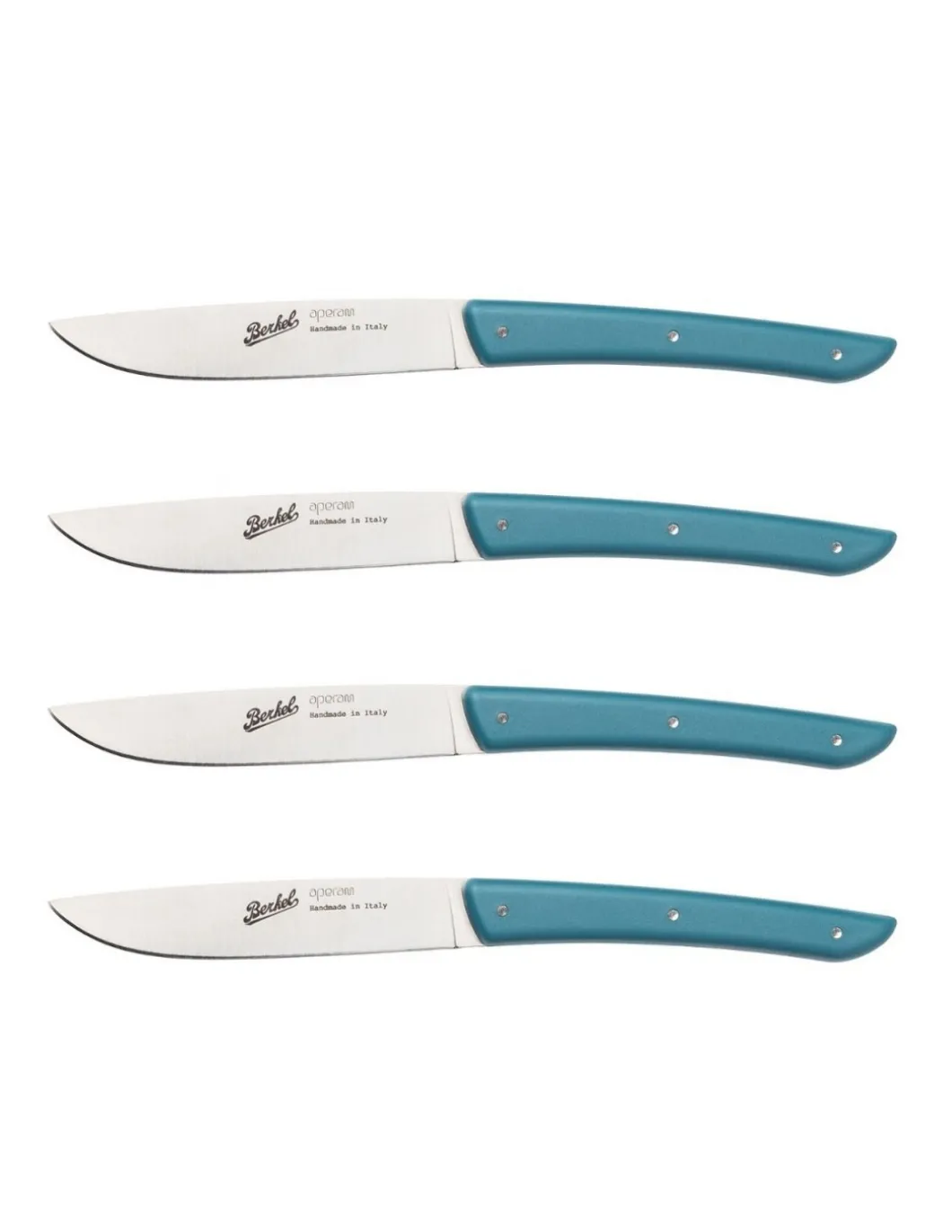 Set Coltello da Bistecca Blu Petrolio
