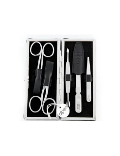 Set Manicure in Pelle Rigido 5 pz