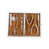 Set Manicure in Pelle Rigido 7pz