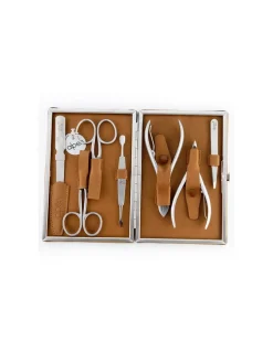 Set Manicure in Pelle Rigido 7pz