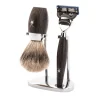 Set Rasoio Fusion Proglide e Pennello in Tasso Legno di Bog Oak Kosmo Muhle