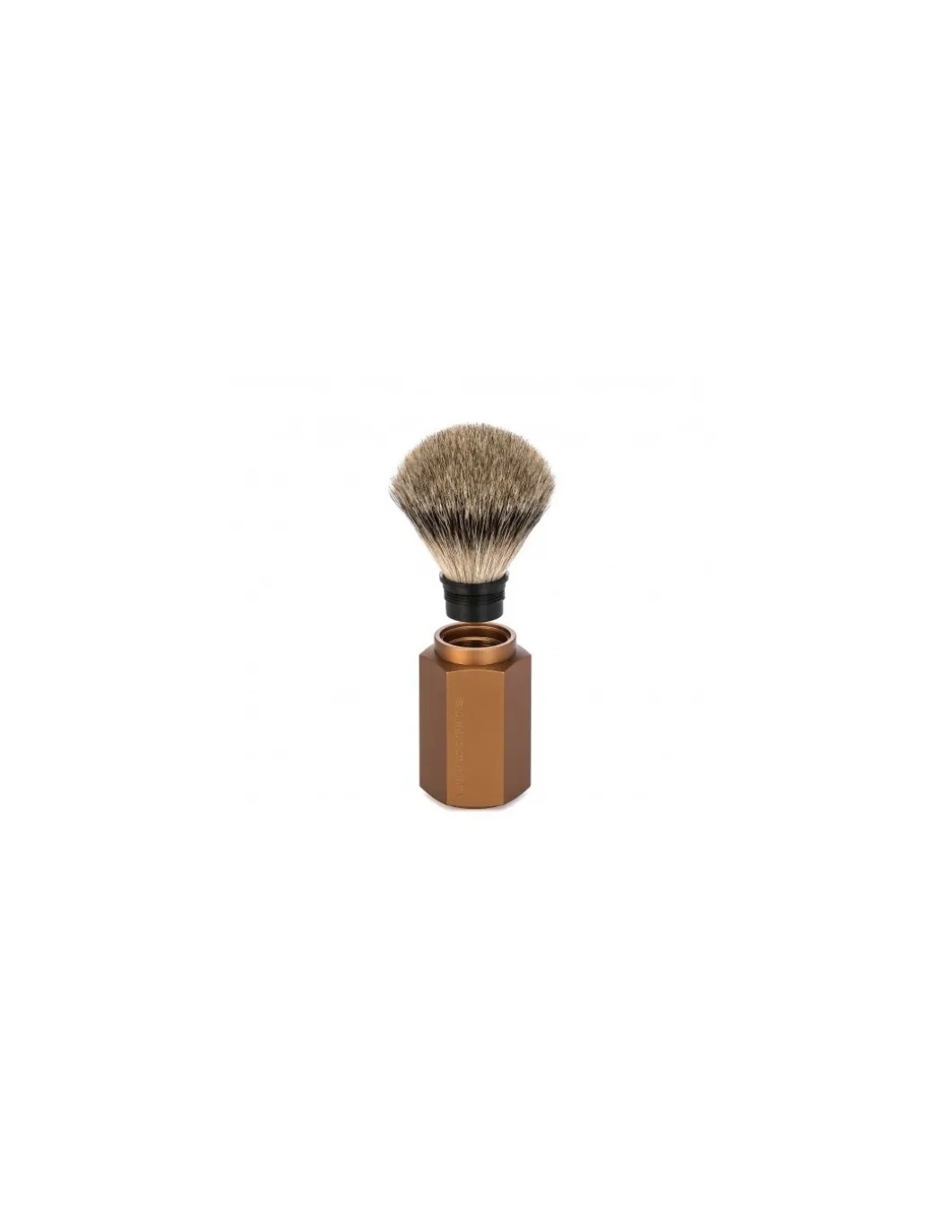 Set Rasoio Tradizionale e Pennello Hexagon Bronze