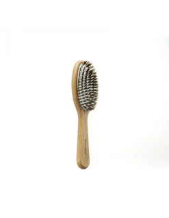 Spazzola per Capelli Pneumatica Ovale Grande Legno Ciuffo Misto Nylon e Setola