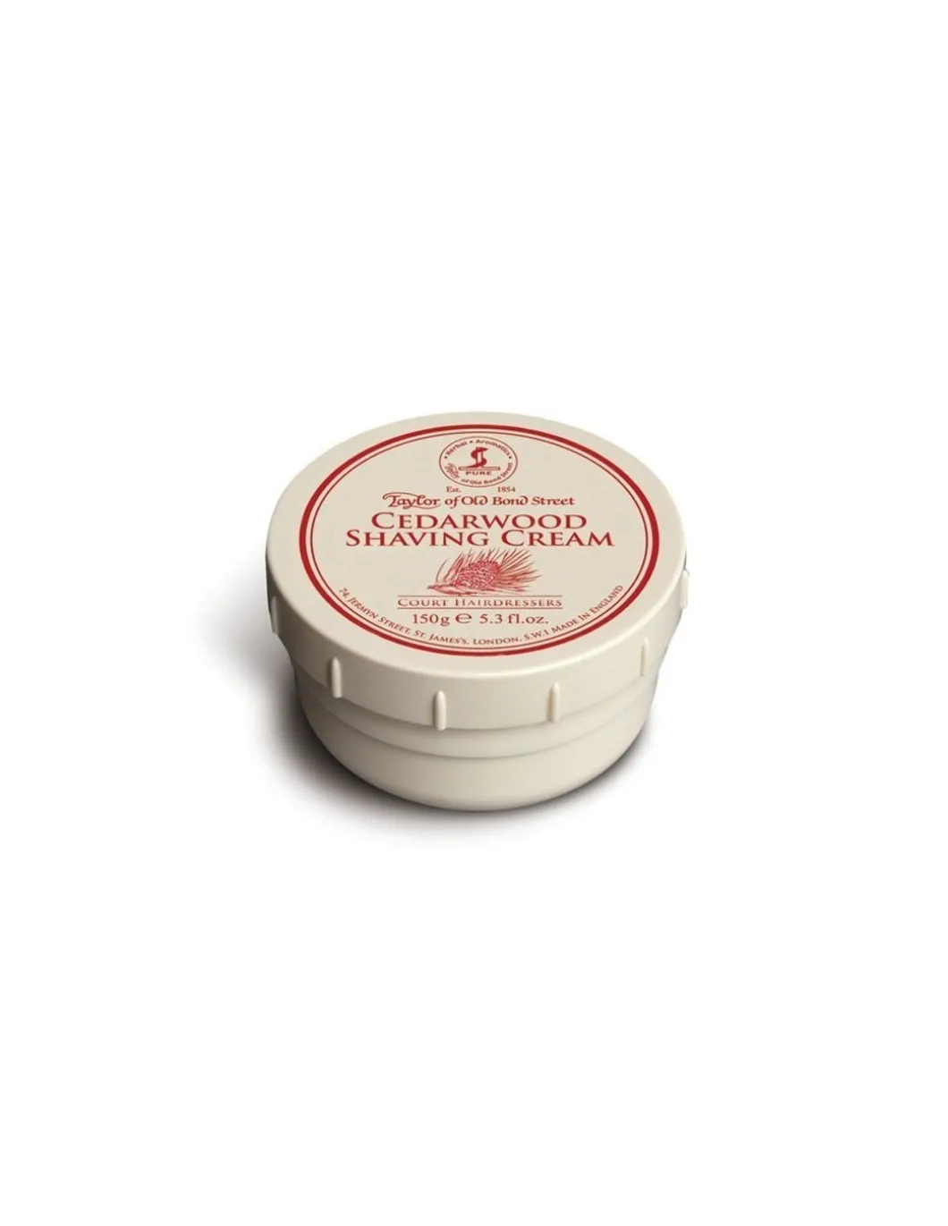 Taylor of Old Bond Street - Cedarwood Shaving Cream 150 g - Coltelleria Lorenzi Milano