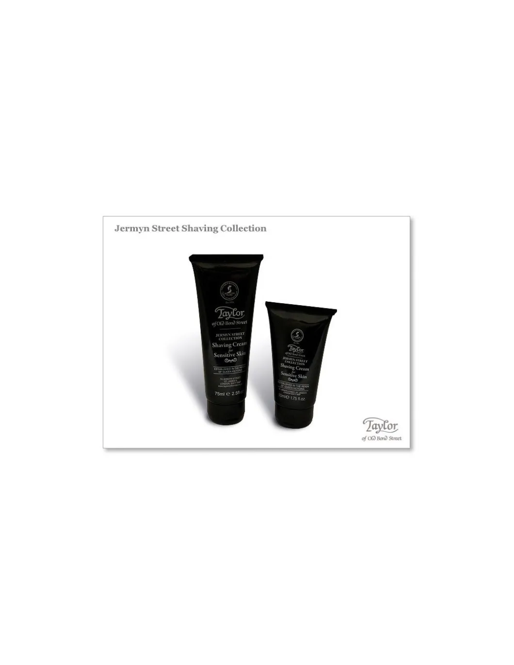 Taylor of Old Bond Street - Shaving Cream for Sensitive Skin Jermyn Street Collection Tubo - Coltelleria Lorenzi Milano