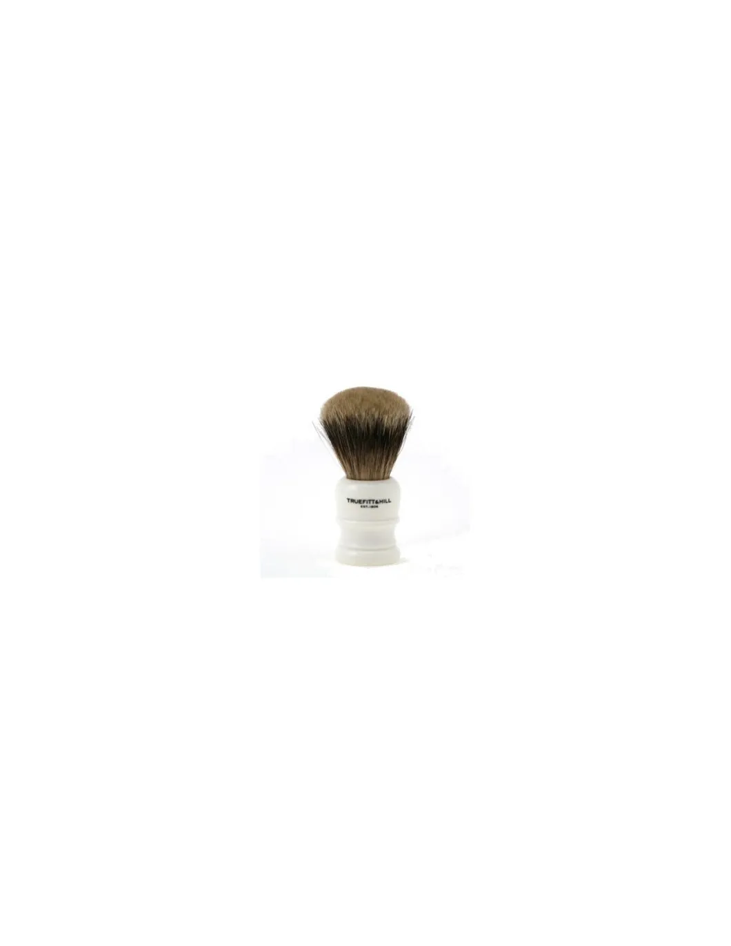 Truefitt & Hill - Pennello da barba con manico in resina bianco perla - Coltelleria Lorenzi Milano