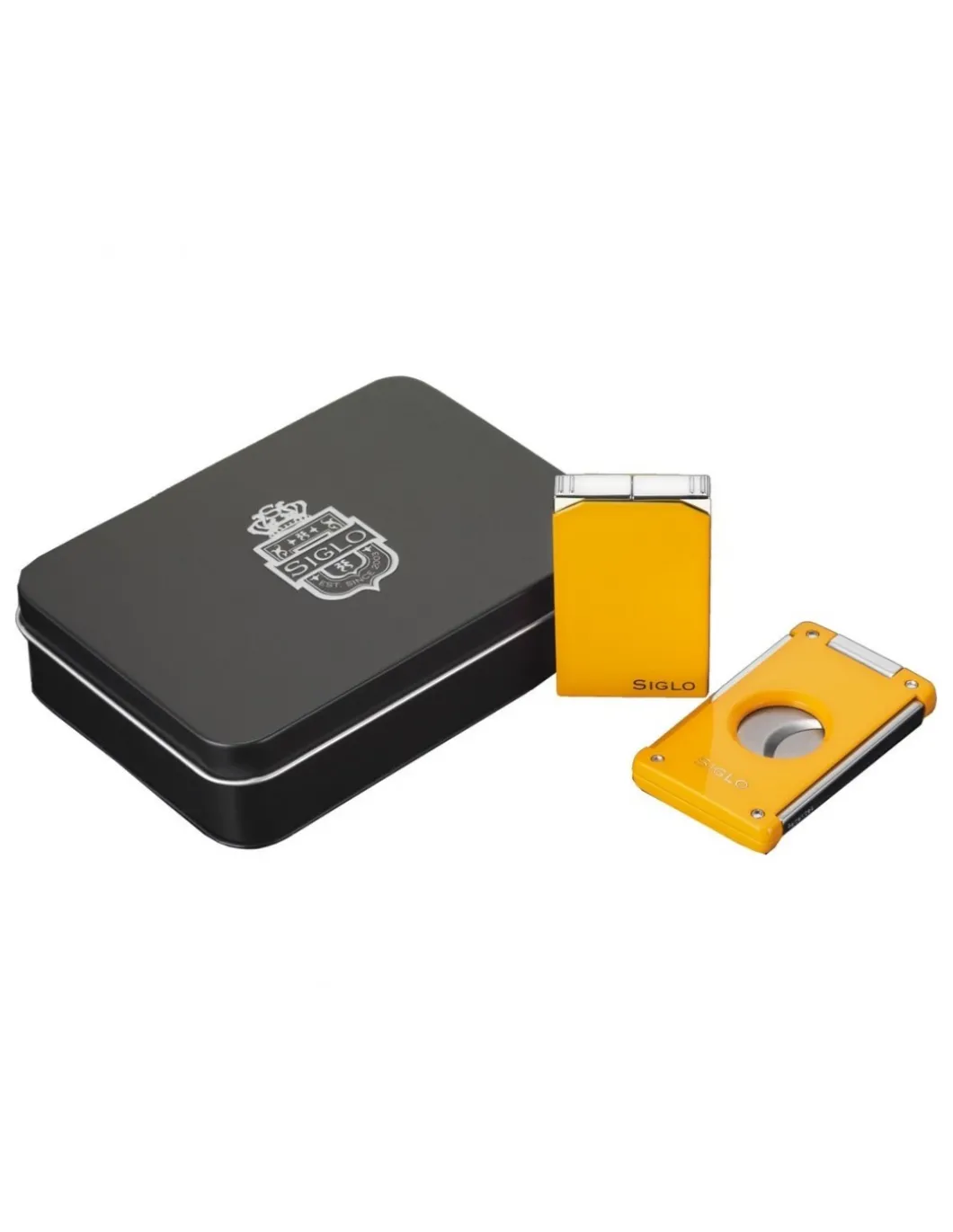 Vibrant Accessories Set Accendino e Tagliasigari Giallo